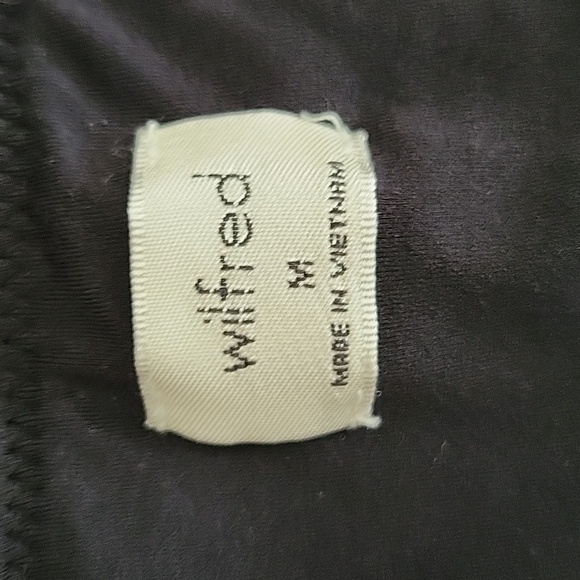 Aritzia Wilfred Black One Piece Bodysuit Long Sleeve Square Neck Medium - Picture 5 of 7